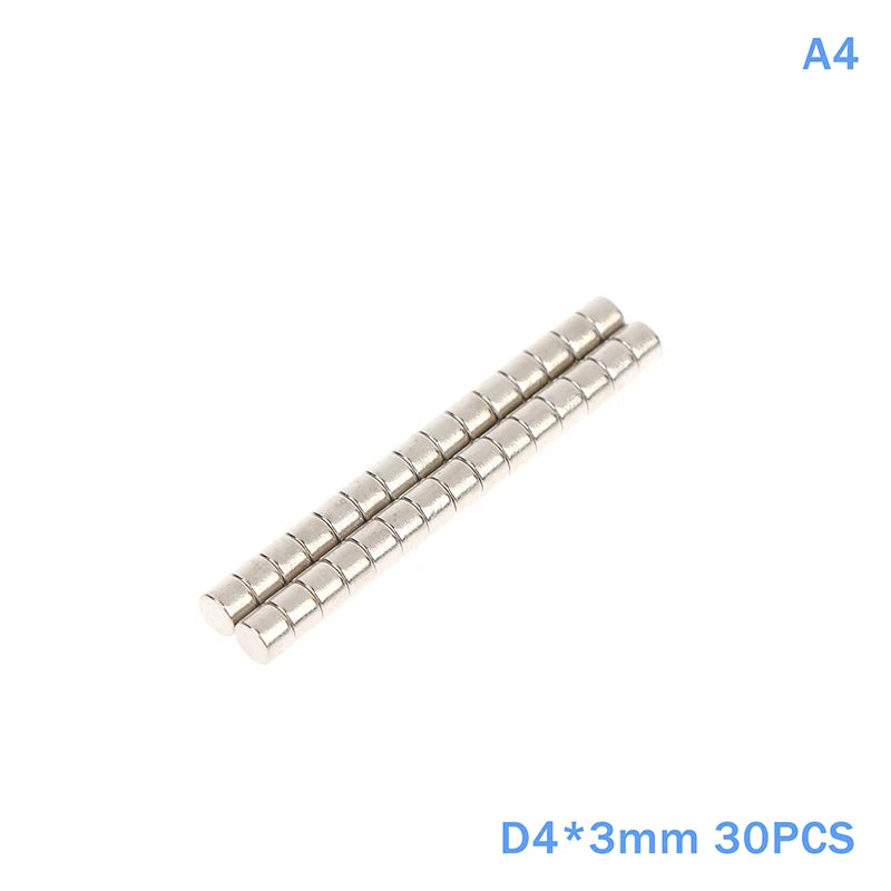 30Pcs Round Magnets, Multi-Purpose Fridge Magnets for Whiteboard, Scientific Teaching Tools, DIY Crafts & Household Tool Storage Qme A4