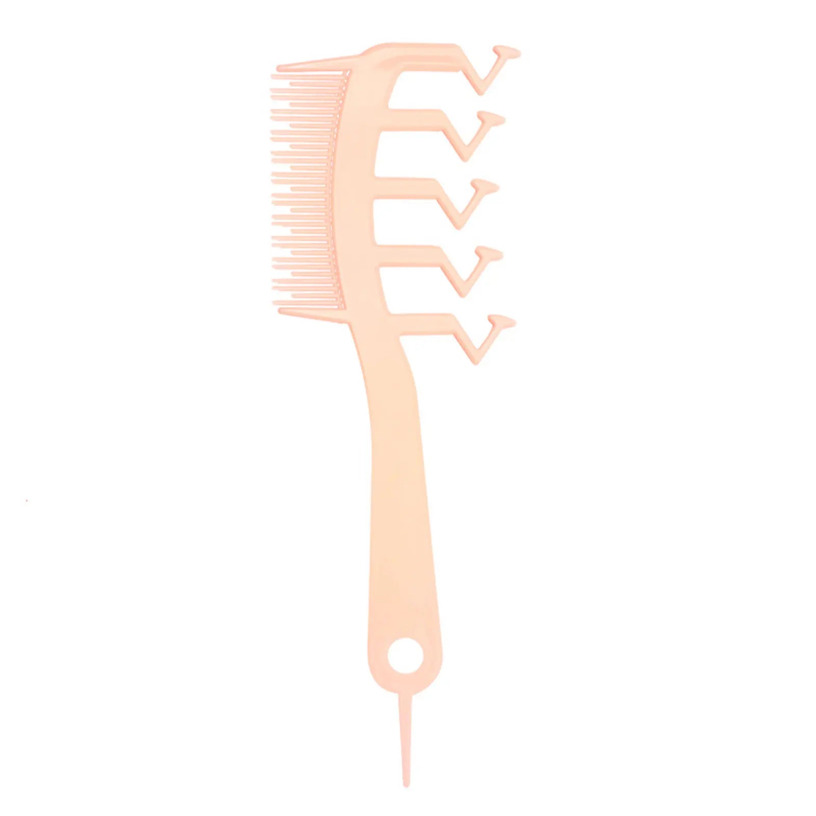 1 Hair Comb Z-shaped Wide Tooth Teasing Combs Fine Detangling Knotty Qme Pink United States