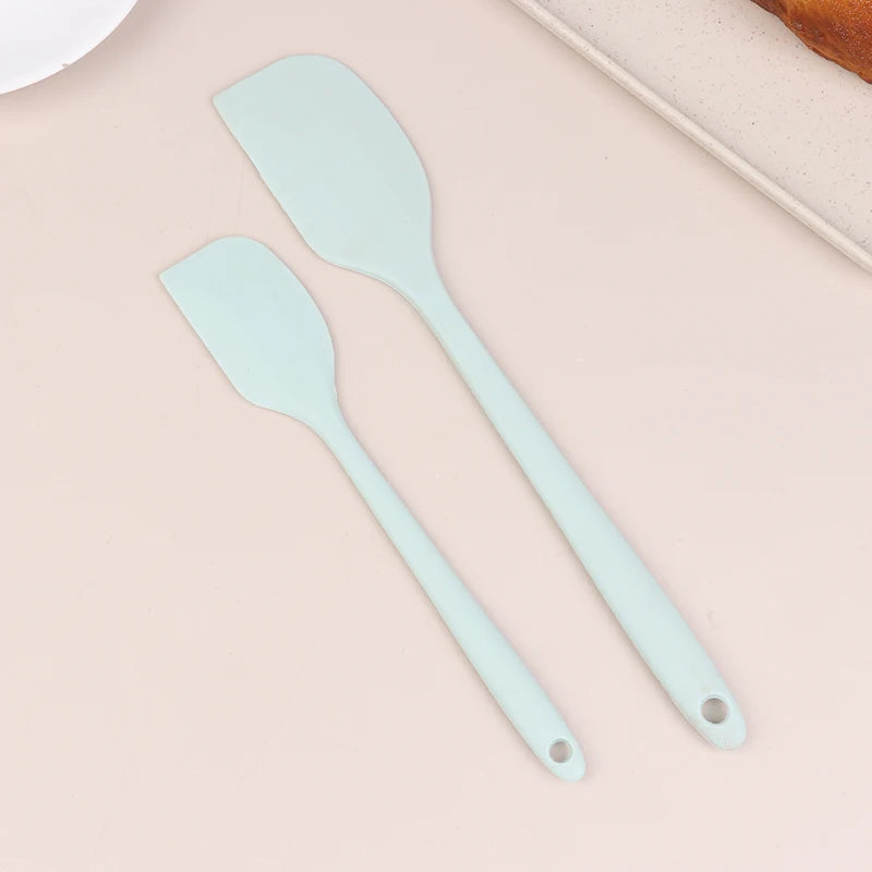 Silicone Spatula Cake Butter Cream Kitchen Baking Mixing Tool Non Qme Light green