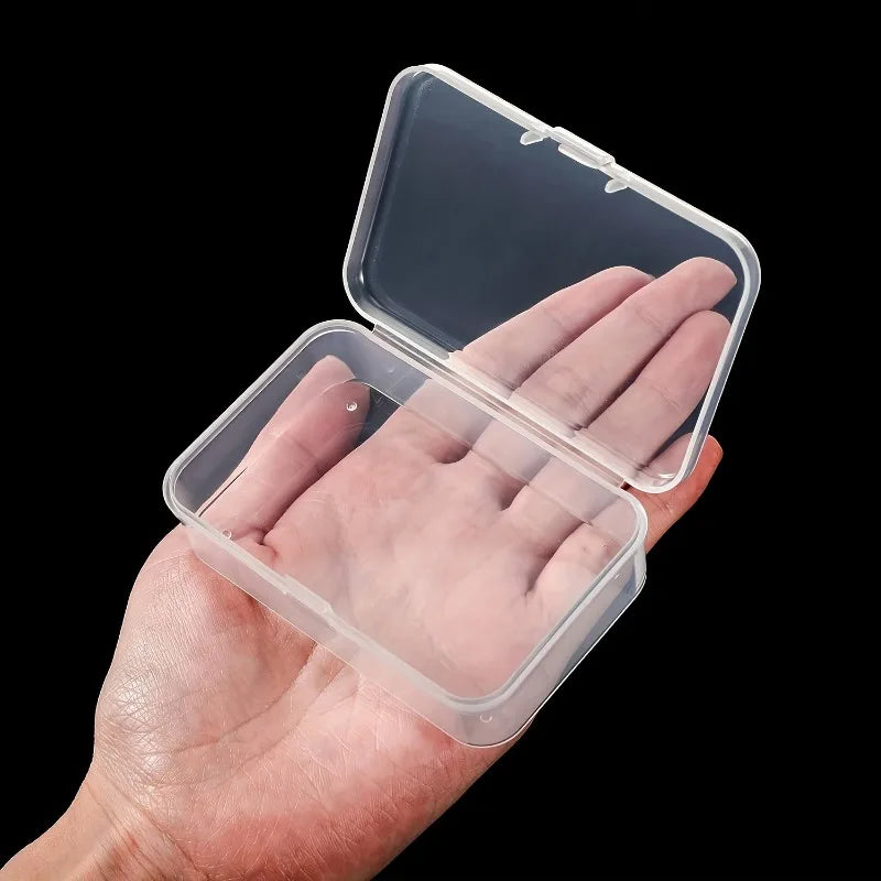 3pcs Plastic Transparent Storage Box, Storage Box For Small Items, Beads, Pearls, Jewelry, Handicrafts, Rubber Band, Hair Clip Qme