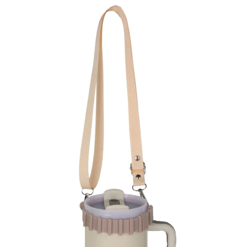 Universal Adjustable Cup Holder Ring Outdoor Silicone Water Bottle Qme Khaki