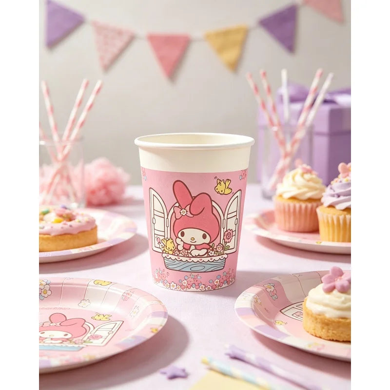 Hello Kitty Kuromi Cute Cartoon Birthday Party Decorations Holiday Qme