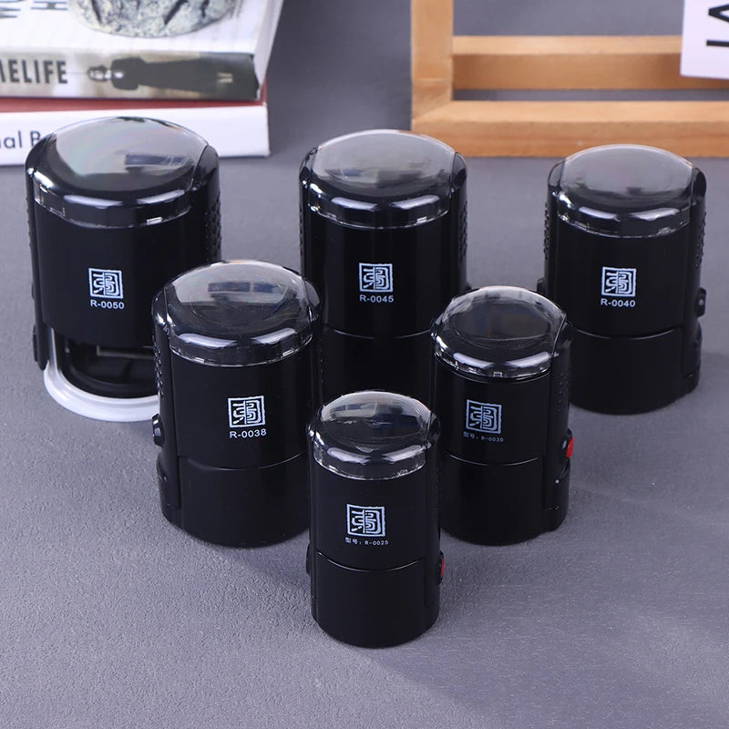Customizable Self-inking Stamps 25 30 40 Round Large Self Inking Qme