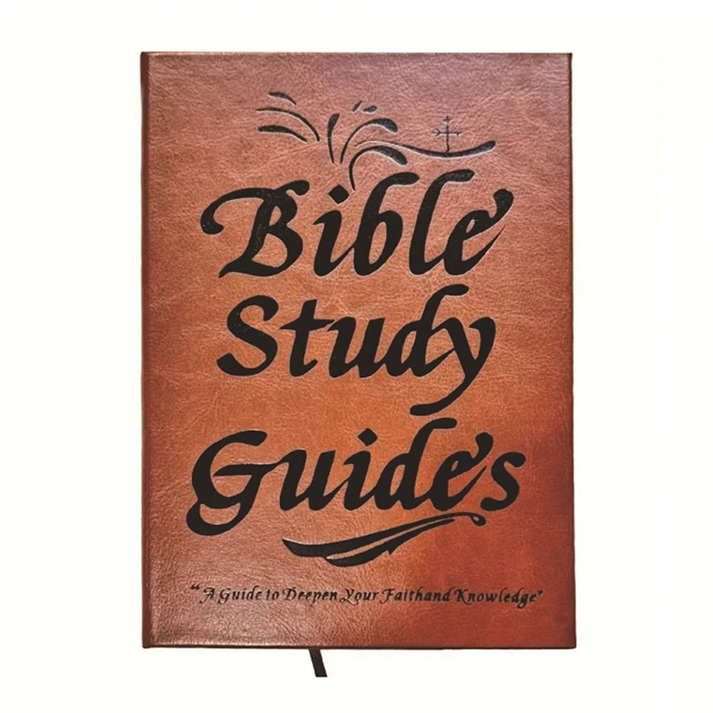 66 Pages Bible Study Guide with Scripture Note & Prayer Reflections Devotional Journal Spiritual Growth Study Supplies Qme Brown