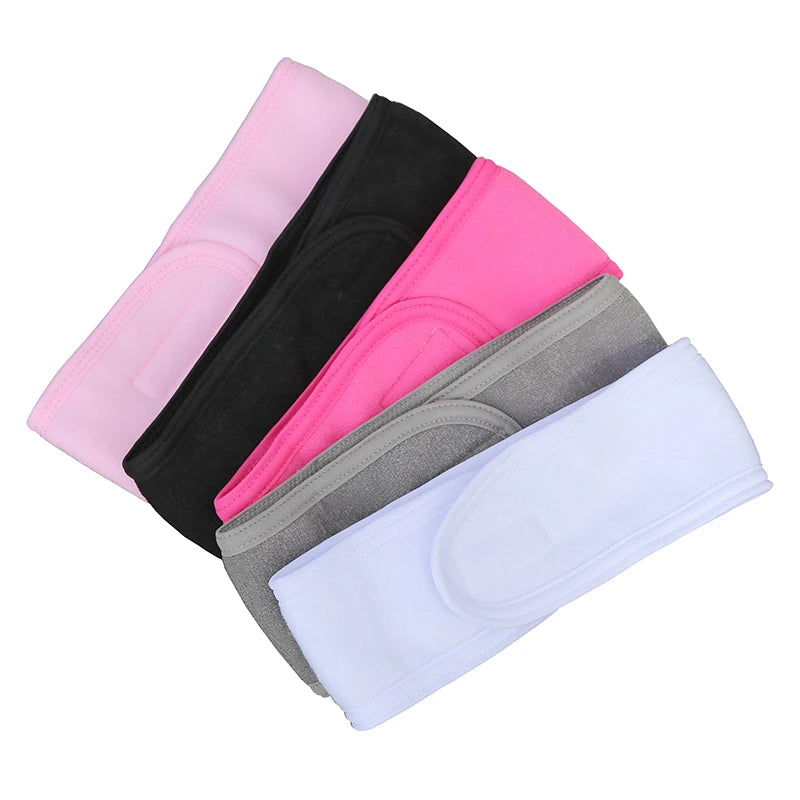 Women Soft Toweling Hair Accessories Girls Yoga Headbands for Face Washing Bath Makeup Hair Band Adjustable SPA Facial Headband Qme