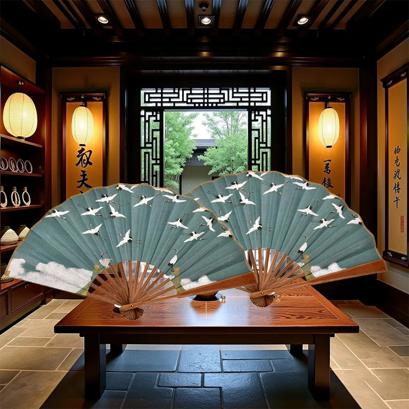 Chinese Style Ladies Portable Small Fan Gift Folding Fan Dance Hanfu Folding Fan Qme
