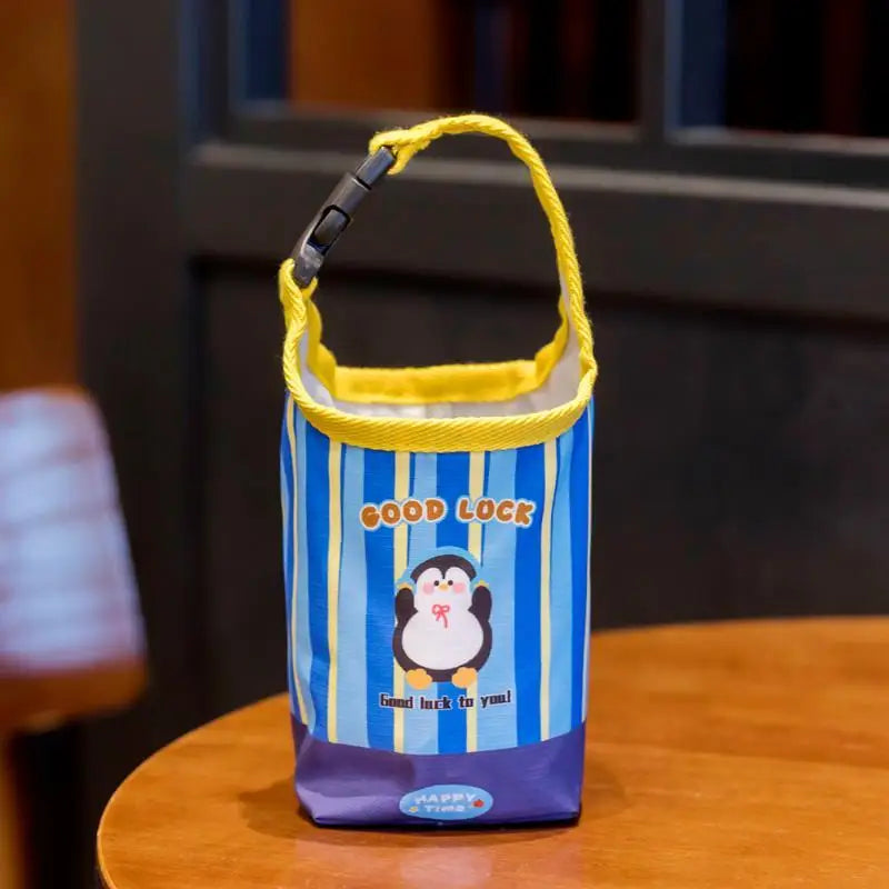 Water Bottle Carrier Bag Adjustable Buckle Baby Stroller Cup Holder Qme A3