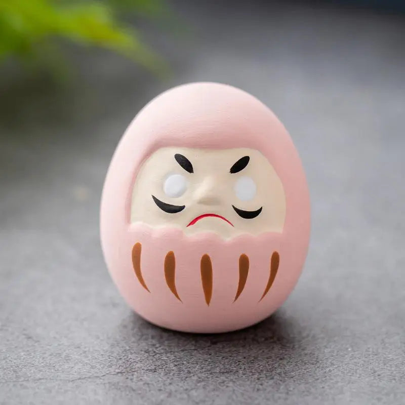 Ceramic Statue Daruma Tumbler Crafts Lucky Fortune Ornament Landscape Doll Fengshui Home Decor Gift Qme A1