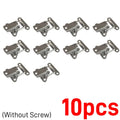 10/4PCS Stainless Steel Cabinet Latch Hasp Luggage Storage Box Fixed Toggle Clasp Toolbox Hardware Box Toggle Latch Hook Tool Qme 10pcs