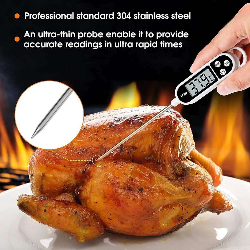 Stainless Steel Probe Type Household Food Thermometer Pen Type Milk Temperature Cooking Food Thermometer Qme