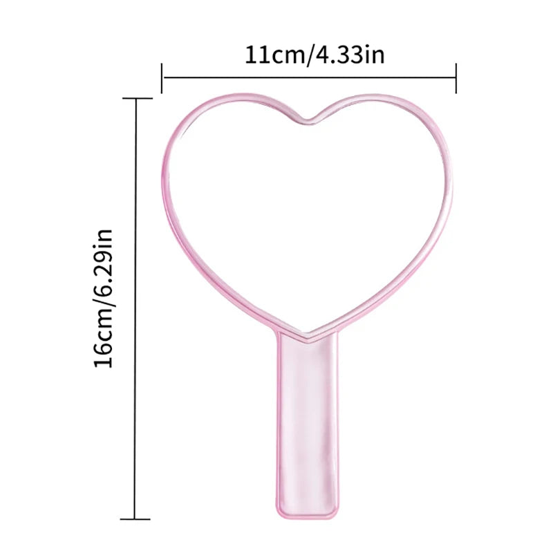 Female Handle Makeup Cosmetic Beauty Tools Handheld Vanity Make Up Qme