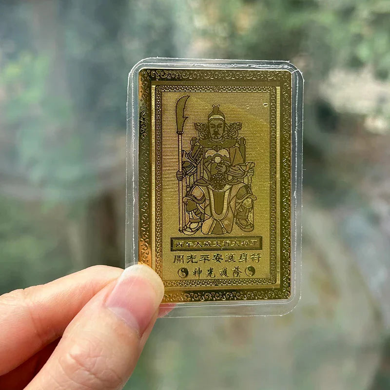 2026 Mini Tai Sui Card Horse Year Feng Shui Blessing Card Amulet Safety Health Wealth Portable Statue Protective Gift Home Decor Qme