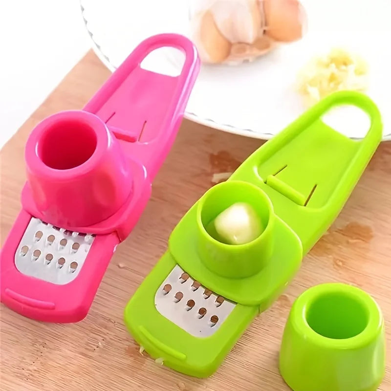 1 Garlic Press Peeler Manual Cutting Pounding Squeezing Paste Pestle Qme