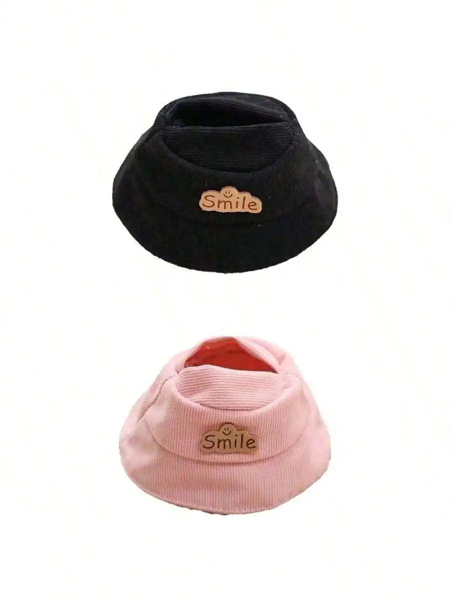 Best-selling Labubu Fisherman Hat Hanging Decoration Accessories Qme black and pink One Size