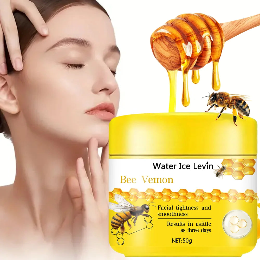 50g Water Ice Levin Bee Venom Facial Firming Cream, Moisturizing, Non-Irritating, Suitable for Care, Natural Ingredient Design, Hypoallergenic Skincare Qme