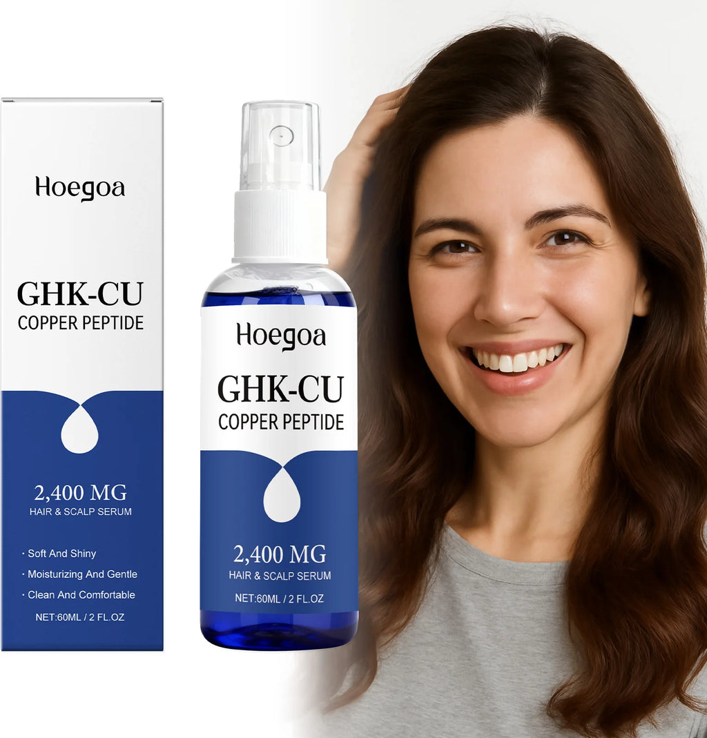 Ghk-Cu Copper Peptide for Hair Growth Scalp Serum Moisturizer Spray Fast-Absorbing Softness Shine Advanced Regrowth Treatment Qme