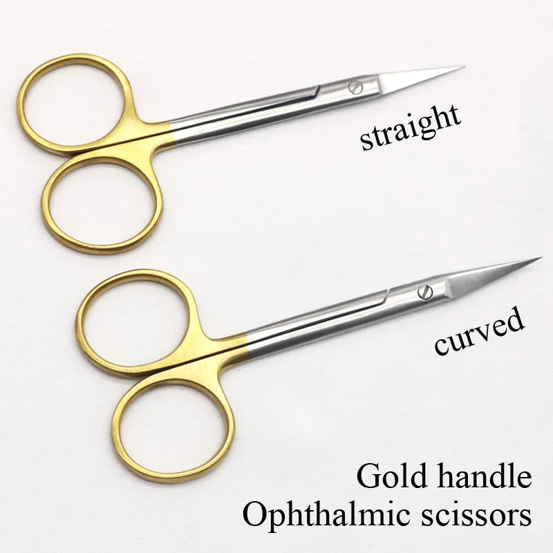 Double-eyelid Scissors Gold Handle Stainless Steel Surgical Qme
