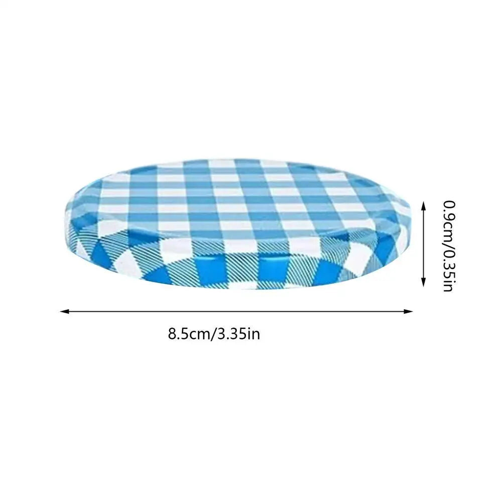 Lids Jars Metal Reusable Leak Proof Caps Regular Mouth Canning Jams Qme China Mainland Blue