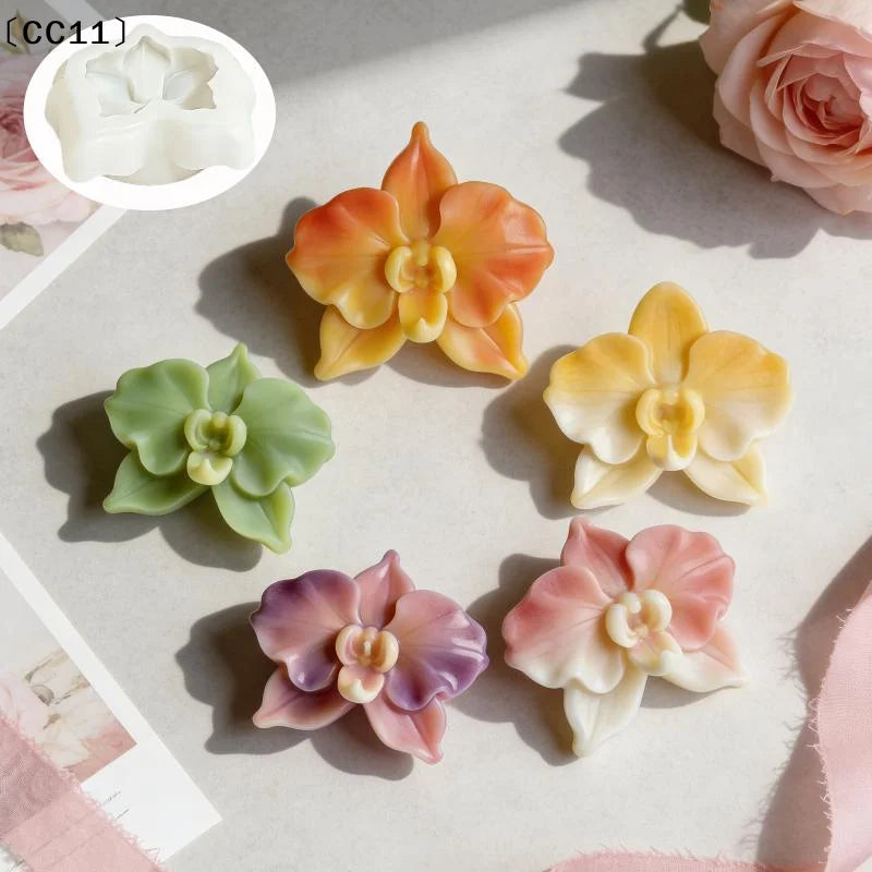 Mousse Cake Baking Mold Delicate Compact Orchid Silicone Petals Qme