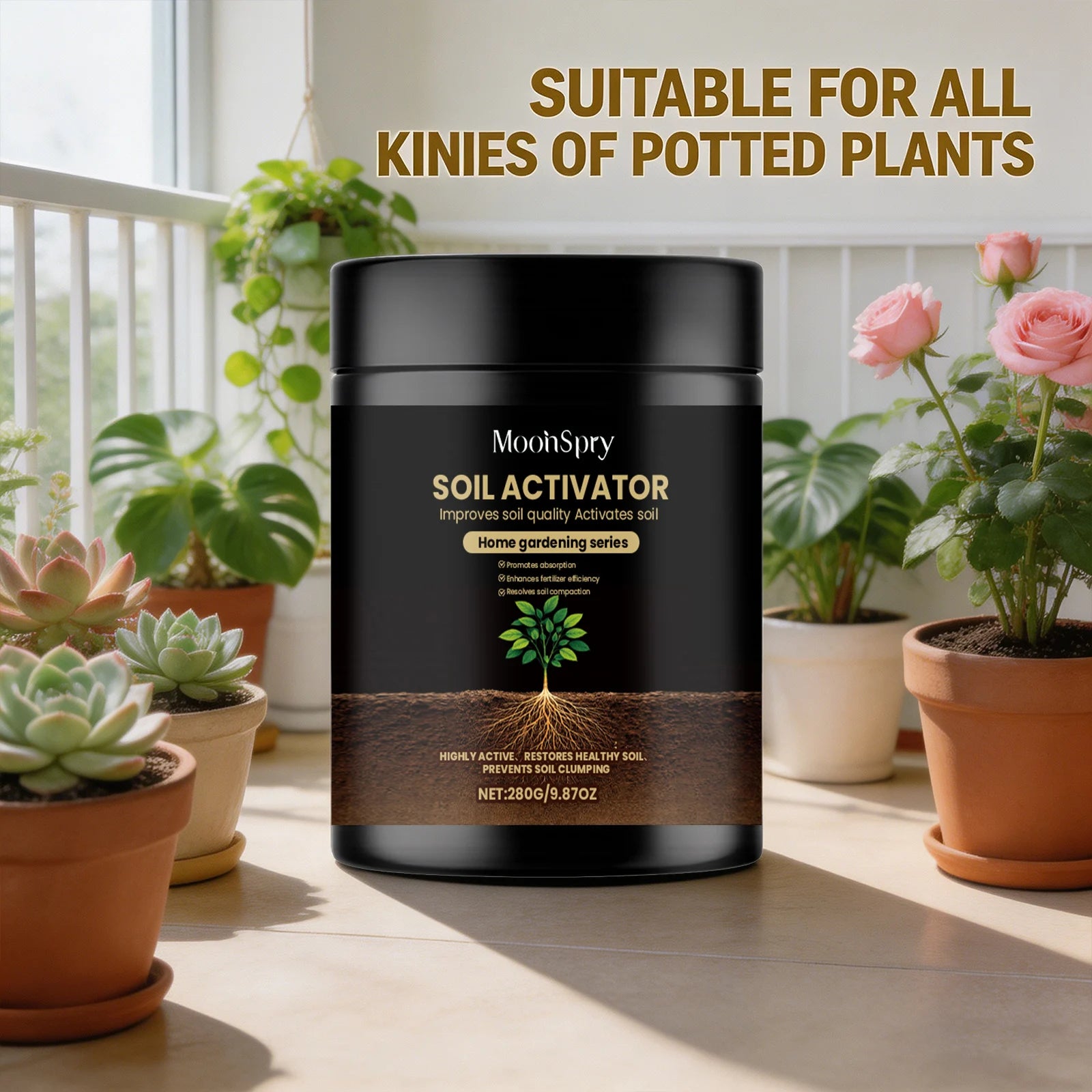 Soil Activator Improve Soil Quality Promote Absorption Enhance Fertilizer Effect Resolve Soil Compaction Nutrients Supplement Qme