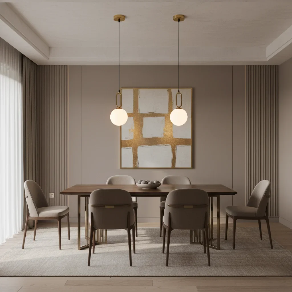 Modern Pendant Light Nordic Minimalist Hanging Lamp Ceiling Decoration PVC Ball Lighting Living Bedroom Dining Room Qme
