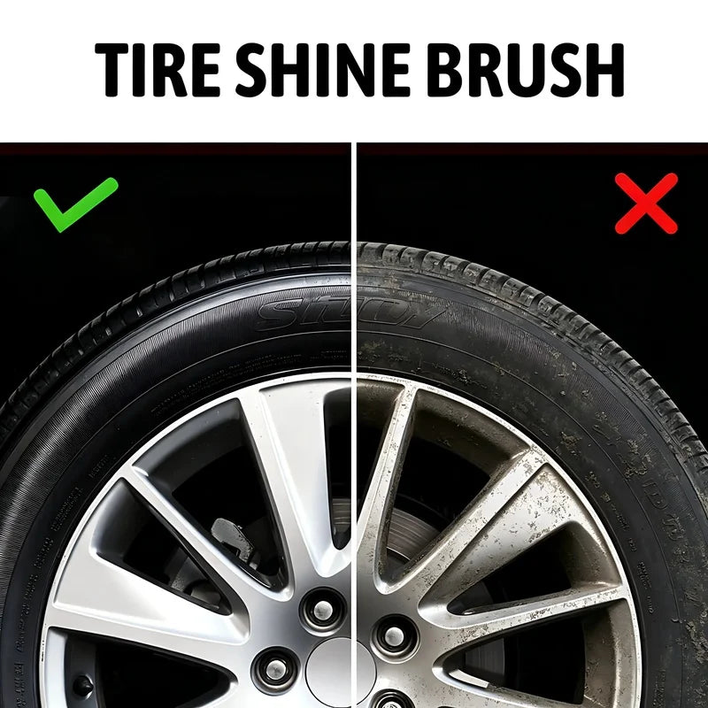 Wholesale High-density Car Detailing Tire Application Brush Soft Qme