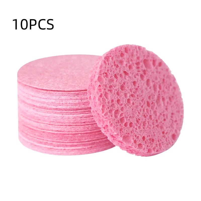 50/20/10PCS Compressed Facial Sponge Cosmetic Hydrotherapy Sponge Suitable for Daily Cleansing, Makeup Removal, and Exfoliation Qme Pink 10PCS