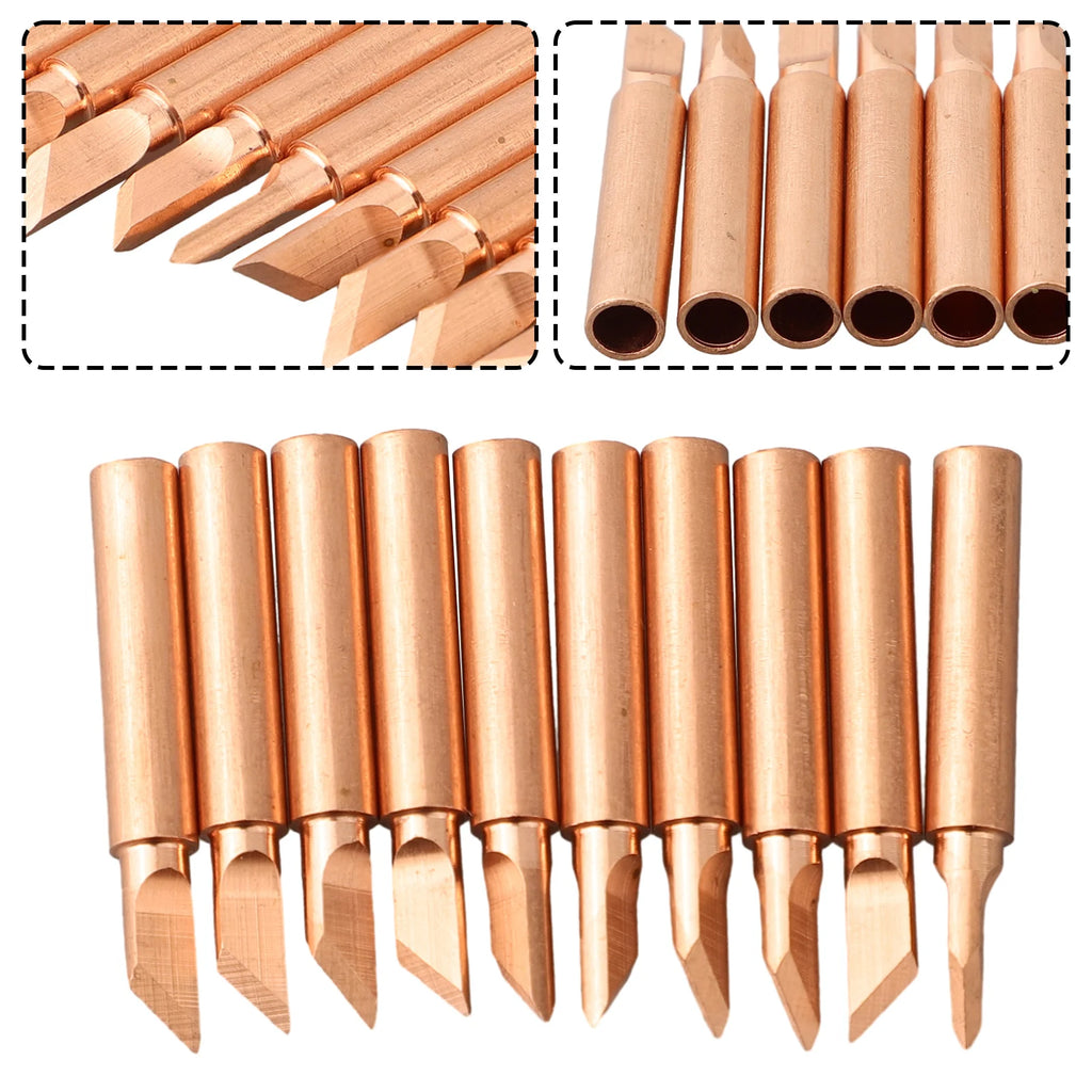 10pcs Soldering Iron Tip Versatile Copper Soldering Iron Tips 900M T K Perfect For Various Electronic Repairs Qme Default Title