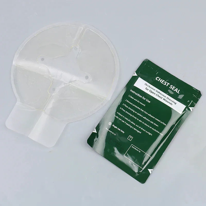 Safety Survival Emergency Trauma Sticker Chest Seal Vented First Aid Qme