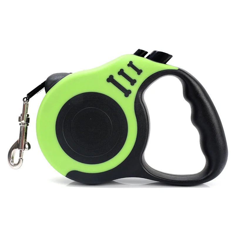 B 3m 5m Dog Leash Strong Nylon Puppy Lead For Small Medium Large Dogs Cats Automatic Retractable Durable Yorkshire Pet Supplies Qme green 3M