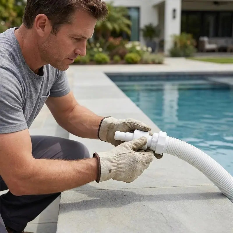 Efficient Pool Connection Hose Swivel Maintenance Cleaning Plastic Qme