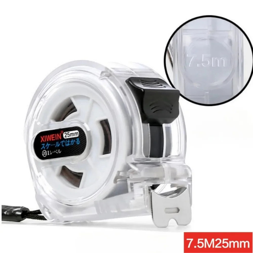 3/5/7.5/10M Steel Tape High-precision Wear-resistant Ranging Tool Measure Measuring Tape Retractable Buffer Design Tape Measure Qme 7.5M25MM