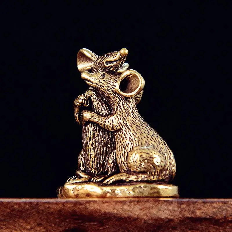 Living Room Home Decor Crafts Accessories Rat Small Statue Miniatures Qme