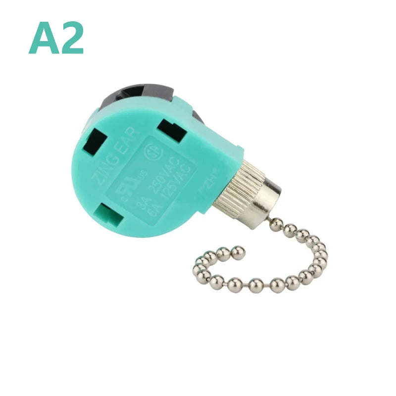 1Pc Ceiling Fan Switch 3 Speed 4 Wire ZE-268S6 Fan Pull Chain Speed Control Switch. Qme A2