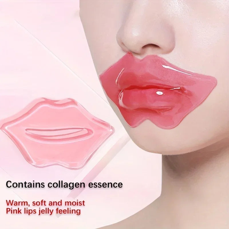 20PCS Crystal Collagen Lip Masks Hyaluronic Acid Lip Treatments Moisturizing Beauty Lip Patches Hydrating Plumper Skin Care Qme
