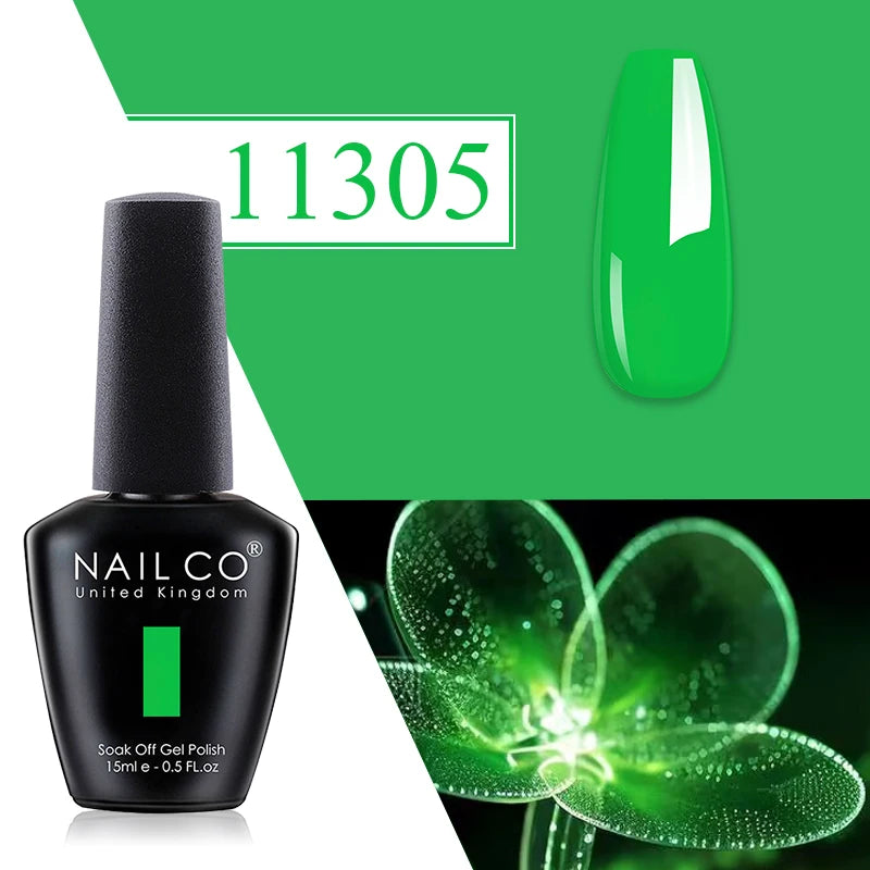 NAILCO Red Gel Nail Polish Wine Purple Semi Permanent Soak Off UV