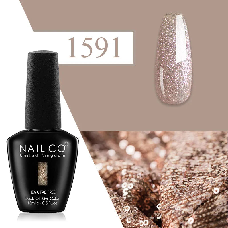 NAILCO Plum Gel Nail Polish Matte Coat Autumn Winter Semi Permanent