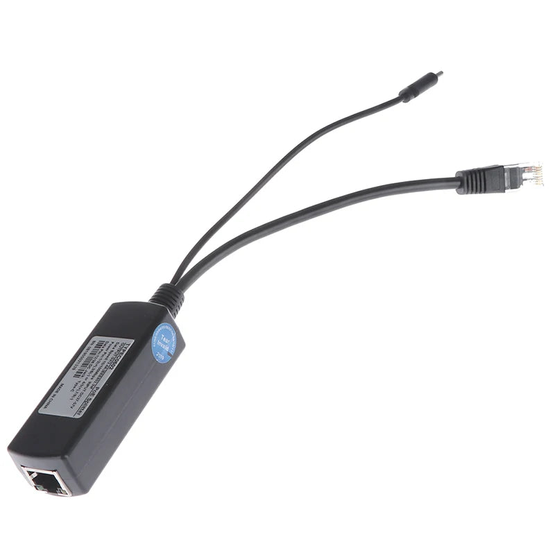 TYPE-c poe splitter usb 48v to 5v power over ethernet 802.3af 100/1000M for raspberry High Quality Qme