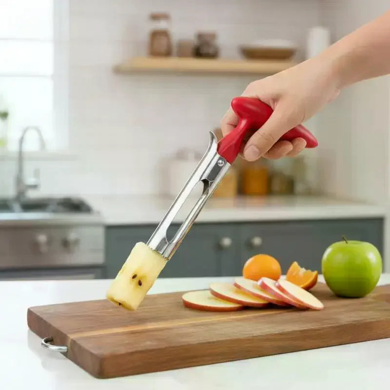Fruit Corer Stainless Steel Pears Core Remover Tool Fruit Cutter Seeder Kitchen Vegetable Tools for Pear Fruit Preparation Qme