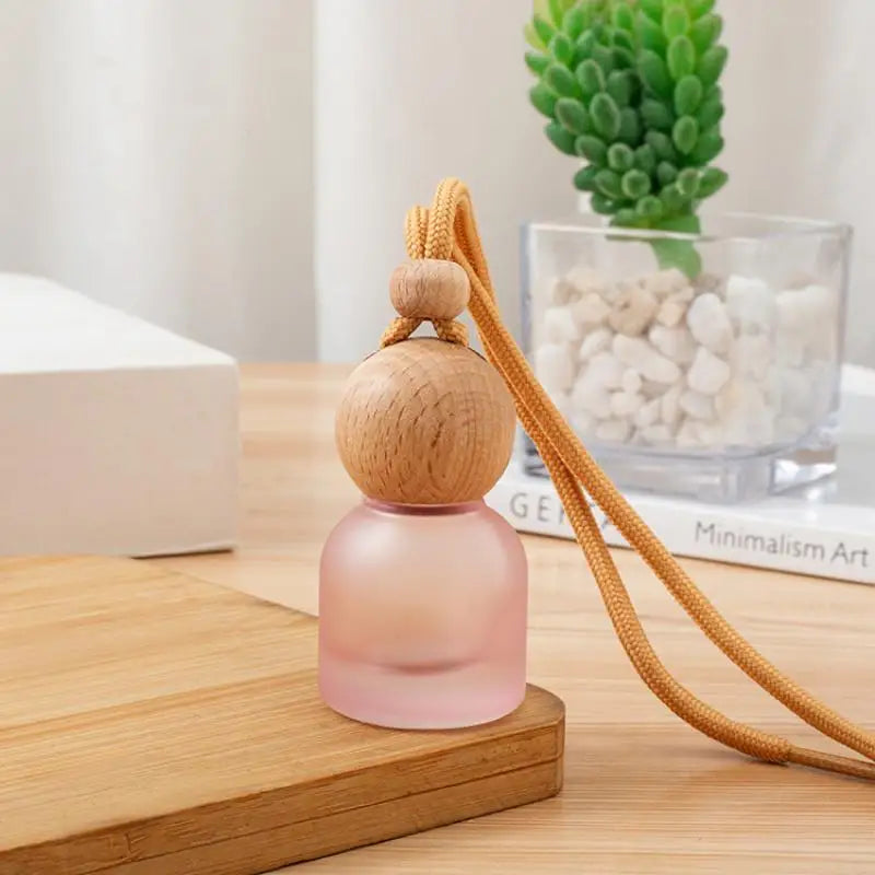 Car Pendant Decoration Colorful Frosted Glass Bottle Container Empty Qme A1
