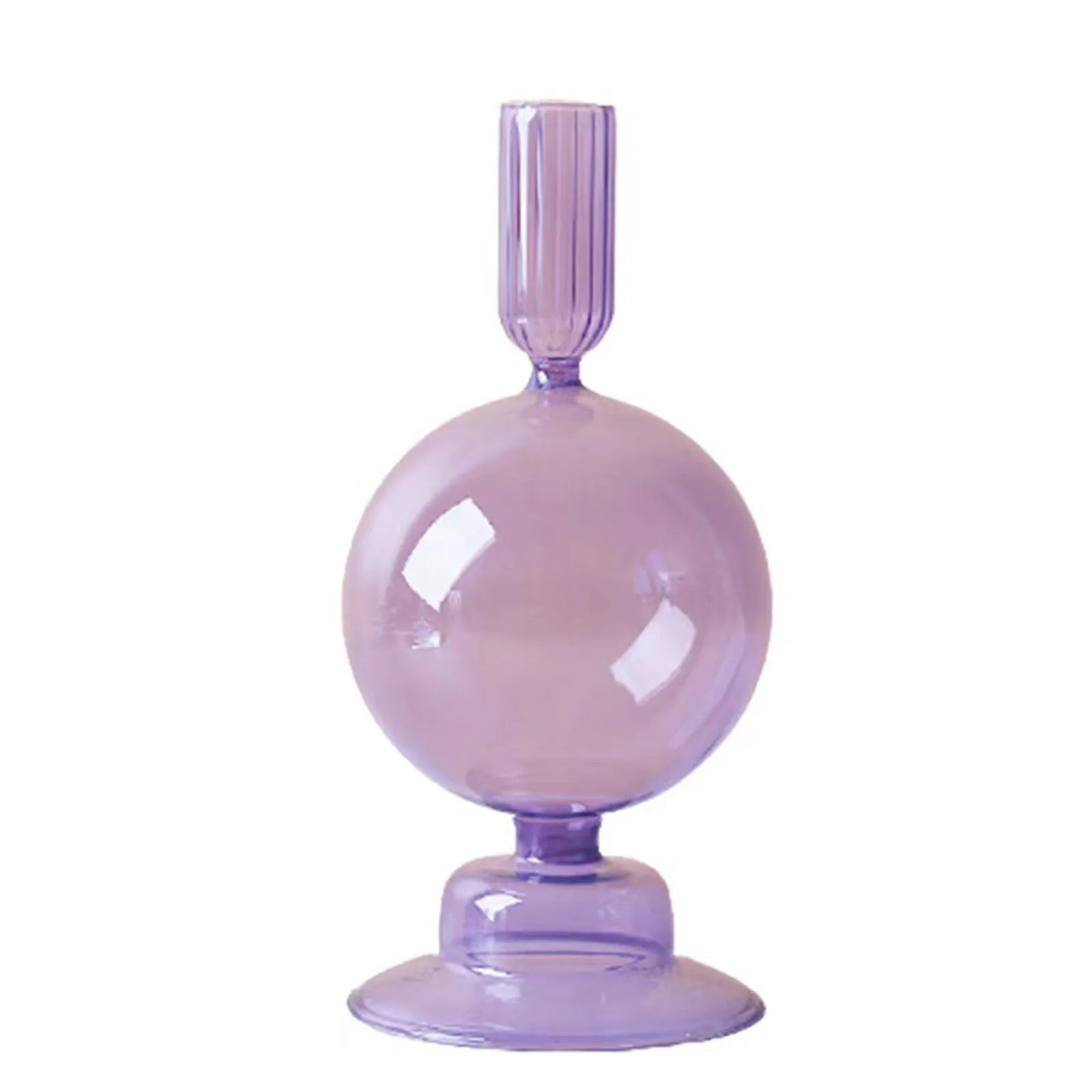 Glass Vase for Centerpiece Modern Elegant Flower Vase Candle Holder for Wedding Home Decor Housewarming Gift Glass Vase Decor Qme H