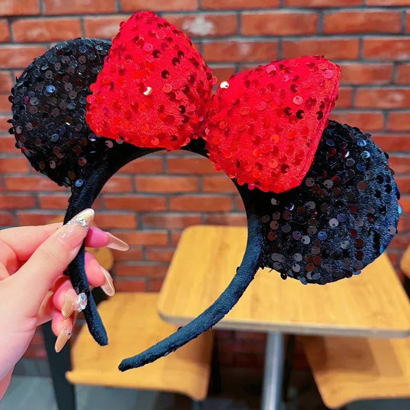 Cute Minnie Hairband with Lace Sweet Princess Style Headwear for Adult Women Girls Theme Park Travel Photography Hair Accessory Qme Headband 3