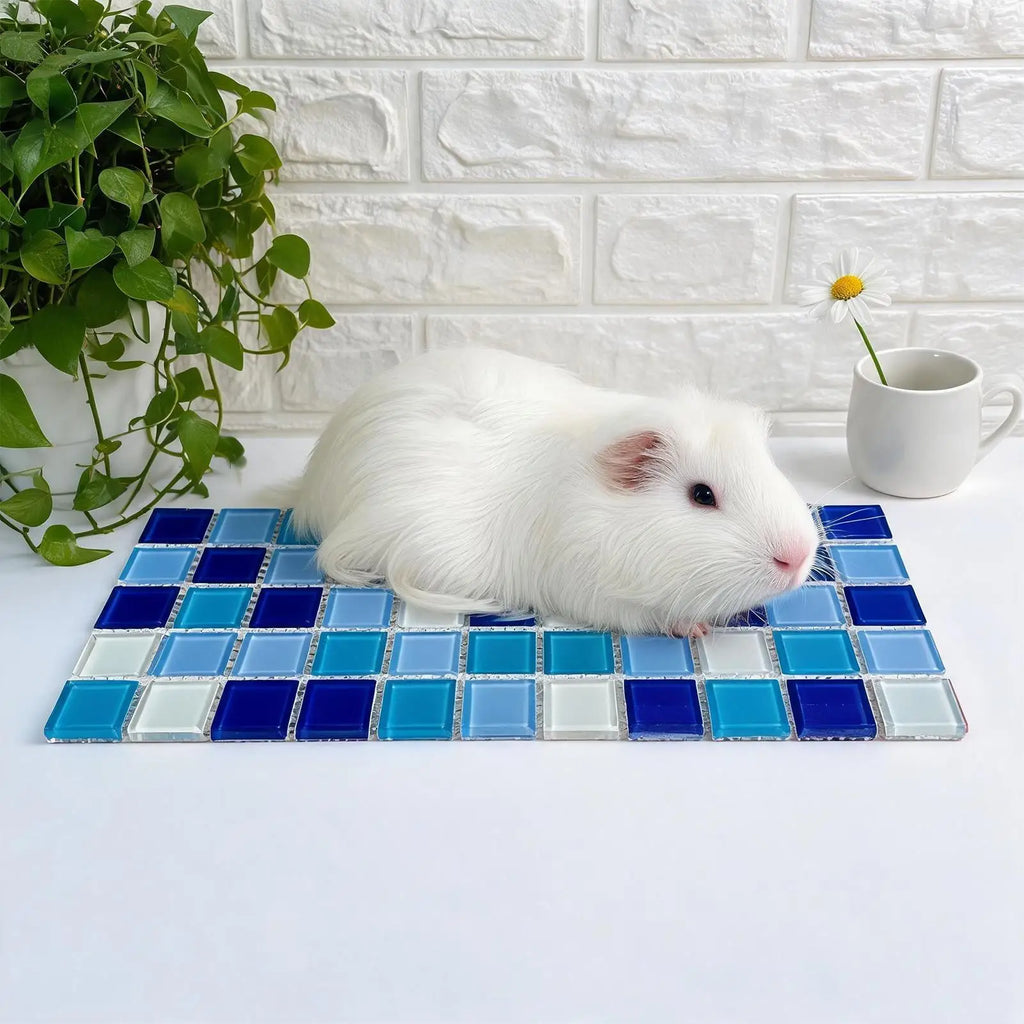 new Bunny Cooling Mat Comfortable Cold Pet Sleeping Cushion Cooling Hamster Bed Pad For Dwarf Bunny Ferrets Squirrel Hedgehog Qme