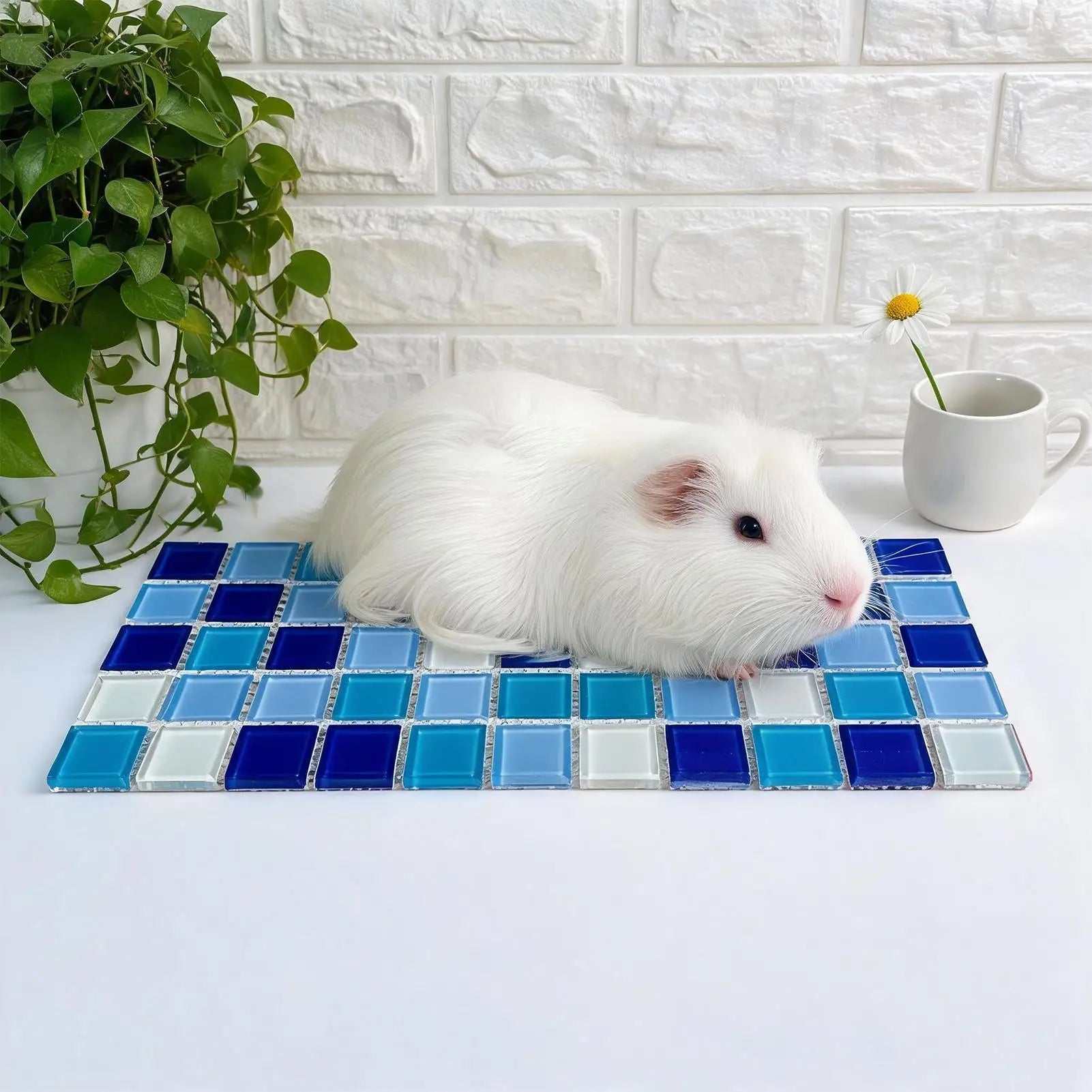 new Bunny Cooling Mat Comfortable Cold Pet Sleeping Cushion Cooling Hamster Bed Pad For Dwarf Bunny Ferrets Squirrel Hedgehog Qme