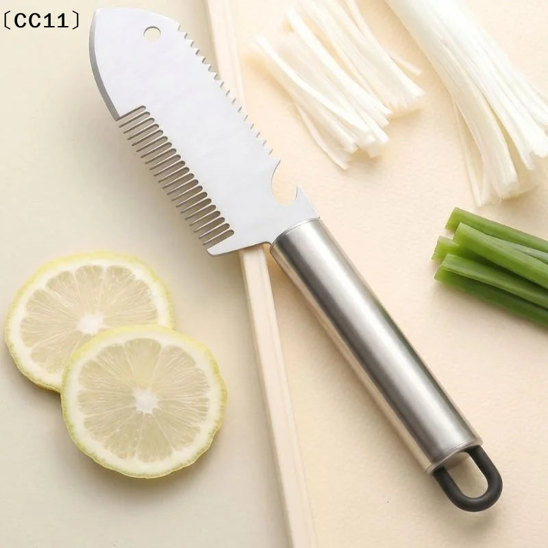 Ergonomic Vegetable Knife Stainless Steel Scallion Slicer Handle Qme