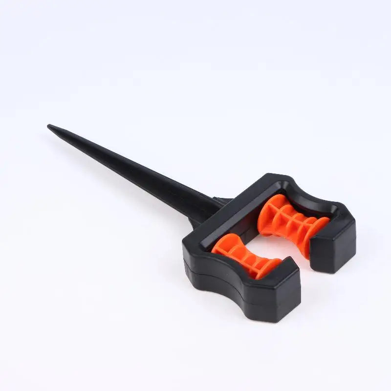 Garden Hose Guide Spike ABS Water Pipe Positioning Holder Roller Qme Black