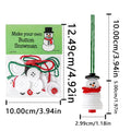 Christmas Tree Button Pendant Interactive Toy Snowman Ornament Crafts Qme China Mainland White