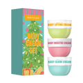 New 3-piece skin care set, body glow cream, firming body cream, body moisturizer for firming and lifting body skin Qme 3 cans 1 box