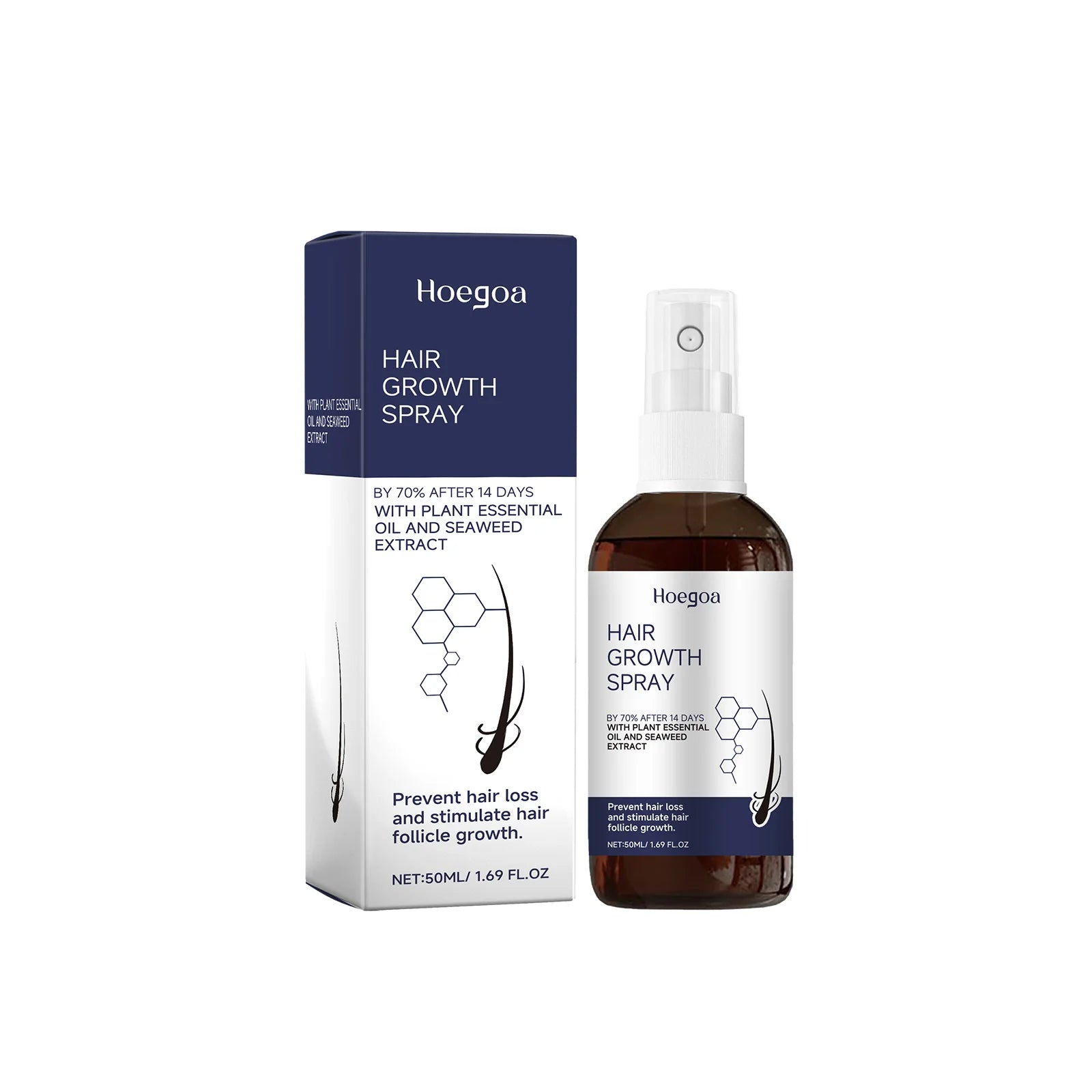 Anti Hair Loss Spray Nourish Scalp Reduce Frizz Improve Sparse Prevent Baldness Thick Hair Growth Oil Damaged Hair Repair Serum Qme 50ml Boxed