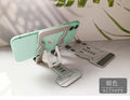 Cell Phone Stand Universal Tablet Desk Holder Adjustable Foldable Aluminum Desktop Stand for IPhone 12 11 Pro Max IPad Qme Silver
